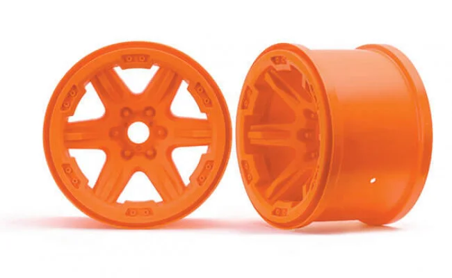 Velgen, 3.8" (oranje), 2st (17mm vertand) - TRX8671A